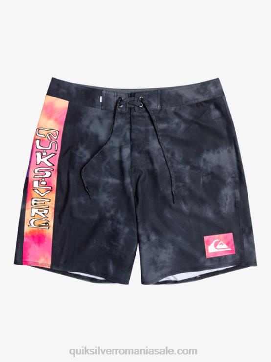 negru Surfsilk acid wash 18 boardshorts XT6B1747 bărbați Quiksilver
