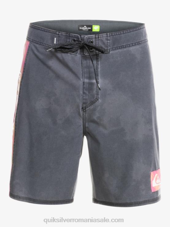 negru Surfsilk acid wash 18 boardshorts XT6B1747 bărbați Quiksilver