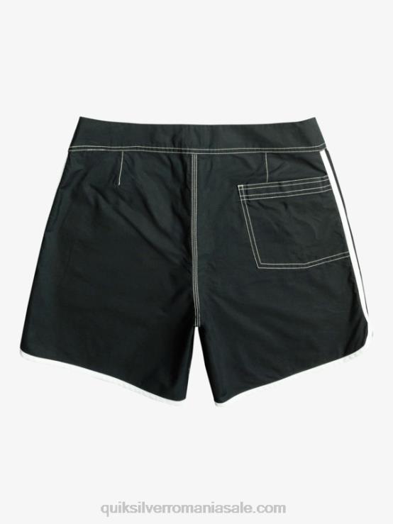 negru boardshorts originali scalllop snap 16 XT6B168 bărbați Quiksilver