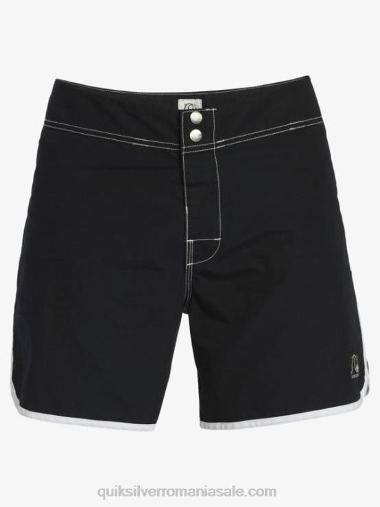negru boardshorts originali scalllop snap 16 XT6B168 bărbați Quiksilver