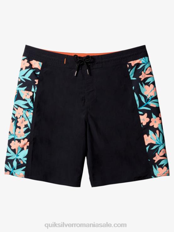 negru boardshorts, solid 19, Waterman Cliffside XT6B415 bărbați Quiksilver