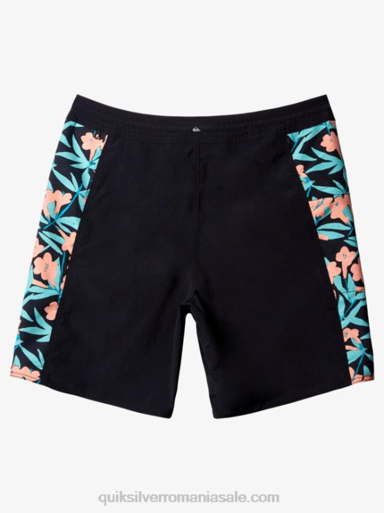 negru boardshorts, solid 19, Waterman Cliffside XT6B415 bărbați Quiksilver
