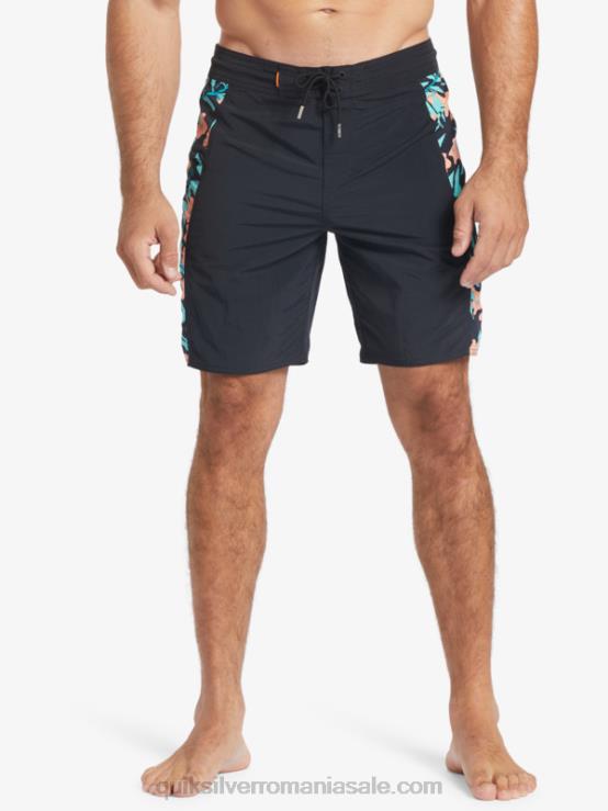negru boardshorts, solid 19, Waterman Cliffside XT6B415 bărbați Quiksilver