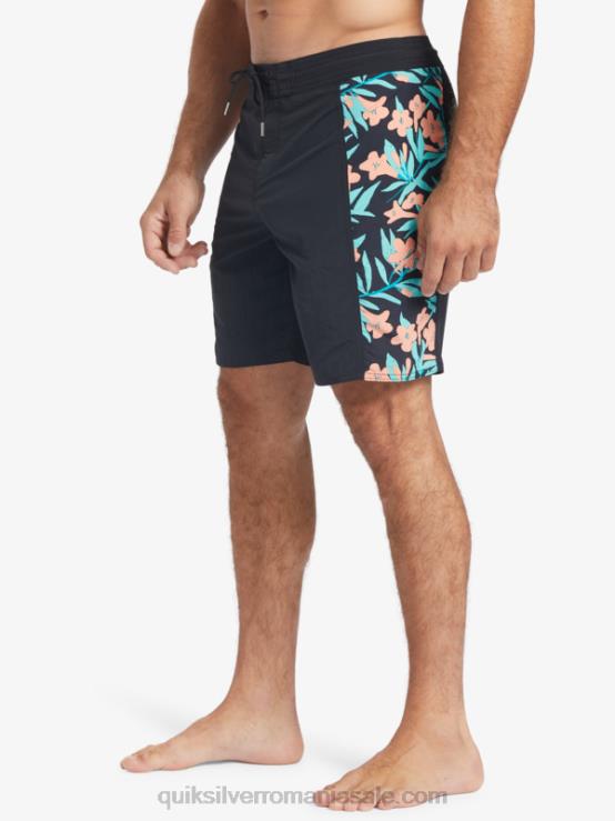 negru boardshorts, solid 19, Waterman Cliffside XT6B415 bărbați Quiksilver