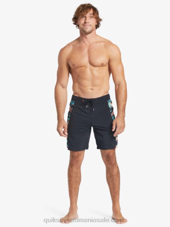 negru boardshorts, solid 19, Waterman Cliffside XT6B415 bărbați Quiksilver