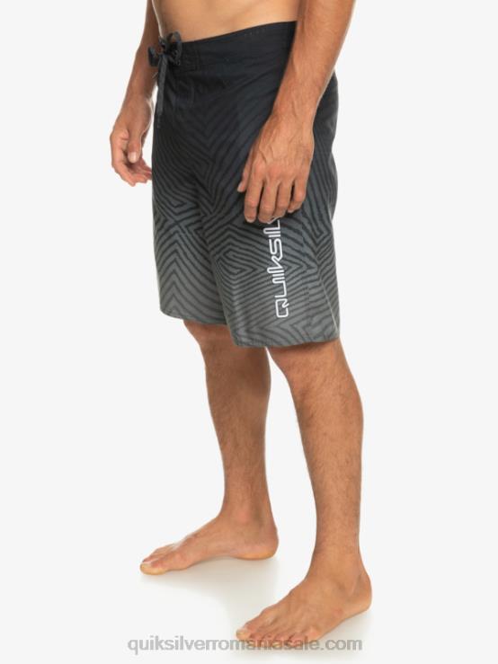 negru de zi cu zi warp fade 20 boardshorts XT6B1281 bărbați Quiksilver