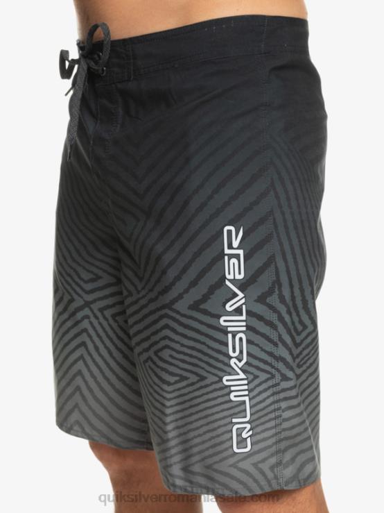 negru de zi cu zi warp fade 20 boardshorts XT6B1281 bărbați Quiksilver