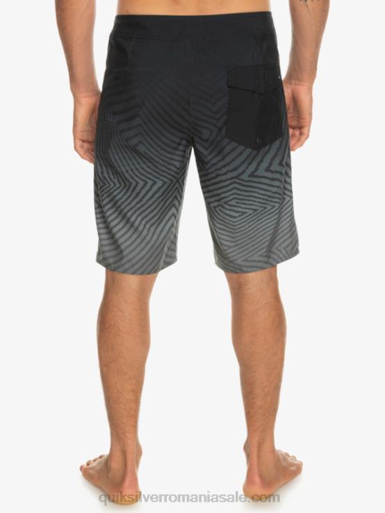 negru de zi cu zi warp fade 20 boardshorts XT6B1281 bărbați Quiksilver