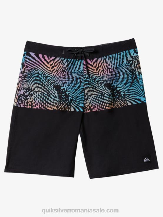 negru divizia de zi cu zi 20 boardshorts XT6B669 bărbați Quiksilver