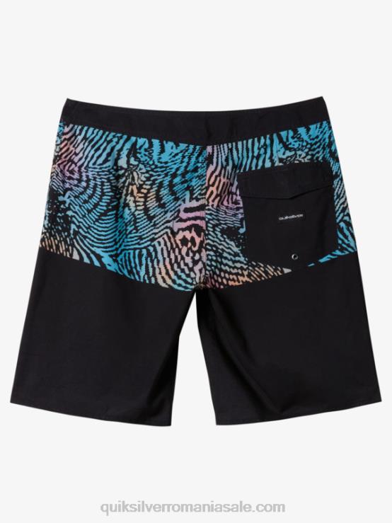 negru divizia de zi cu zi 20 boardshorts XT6B669 bărbați Quiksilver