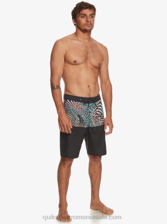 negru divizia de zi cu zi 20 boardshorts XT6B669 bărbați Quiksilver