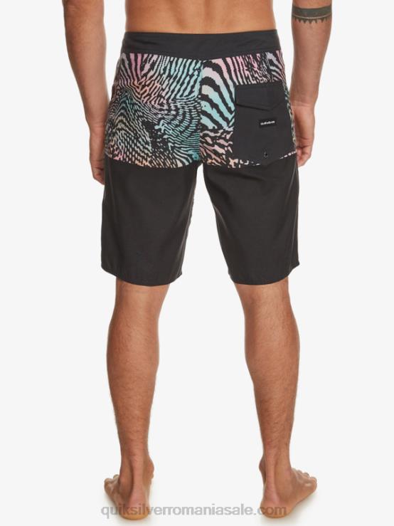 negru divizia de zi cu zi 20 boardshorts XT6B669 bărbați Quiksilver