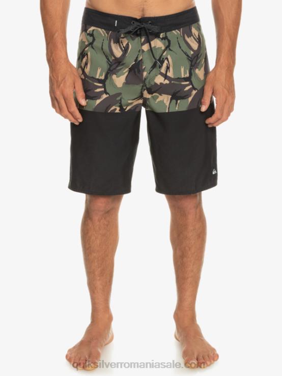 negru divizia de zi cu zi 20 boardshorts XT6B671 bărbați Quiksilver