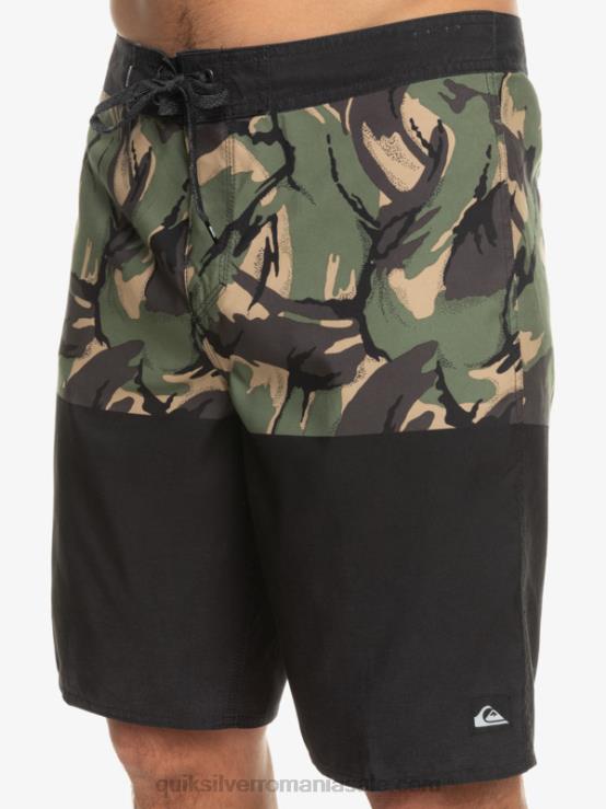 negru divizia de zi cu zi 20 boardshorts XT6B671 bărbați Quiksilver