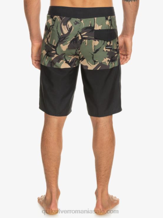 negru divizia de zi cu zi 20 boardshorts XT6B671 bărbați Quiksilver