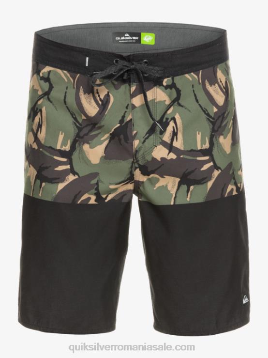 negru divizia de zi cu zi 20 boardshorts XT6B671 bărbați Quiksilver