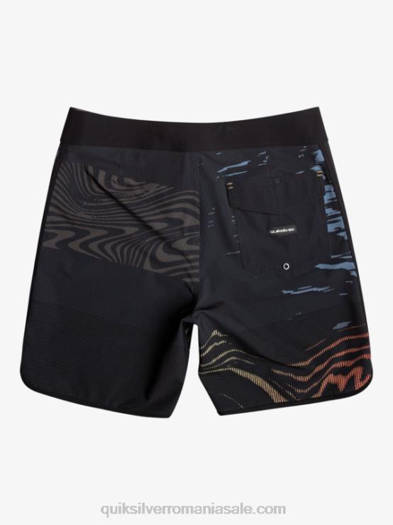 negru highlite scallop 19 boardshorts XT6B19 bărbați Quiksilver
