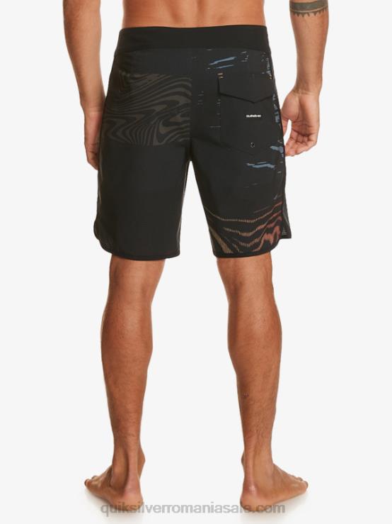 negru highlite scallop 19 boardshorts XT6B19 bărbați Quiksilver