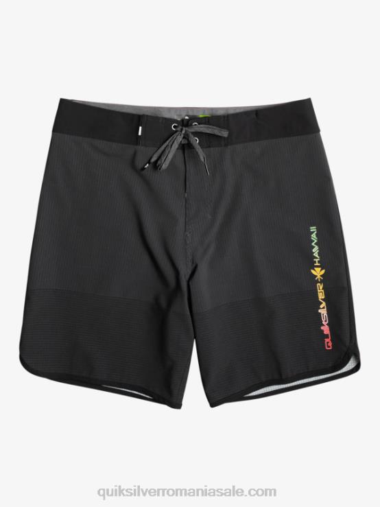 negru highlite scallop 19 boardshorts XT6B21 bărbați Quiksilver