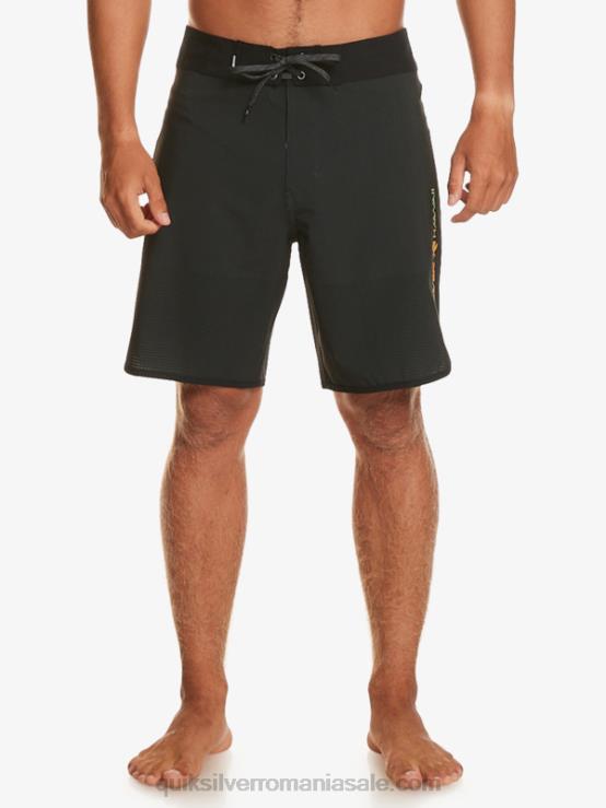negru highlite scallop 19 boardshorts XT6B21 bărbați Quiksilver