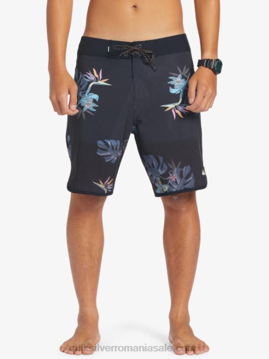 negru highlite scallop 19 boardshorts XT6B24 bărbați Quiksilver