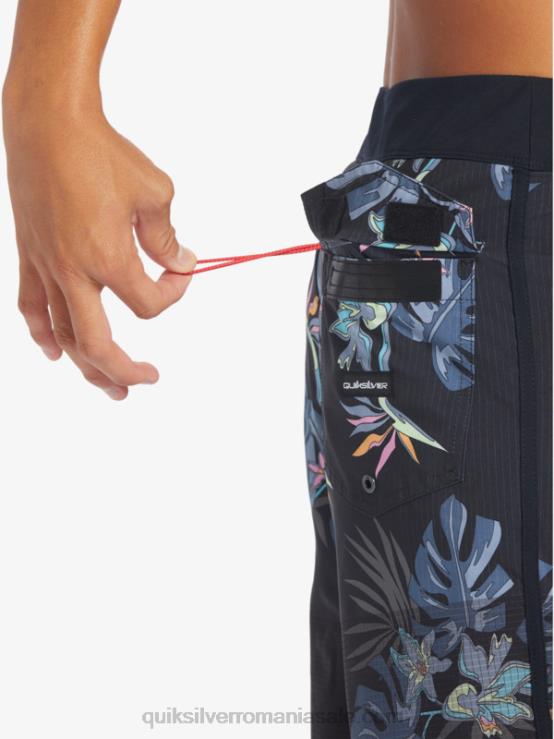 negru highlite scallop 19 boardshorts XT6B24 bărbați Quiksilver