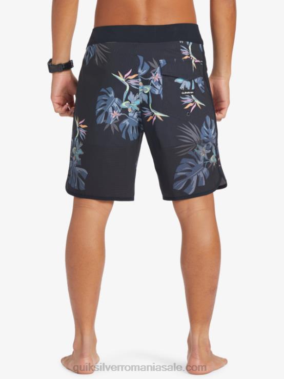 negru highlite scallop 19 boardshorts XT6B24 bărbați Quiksilver