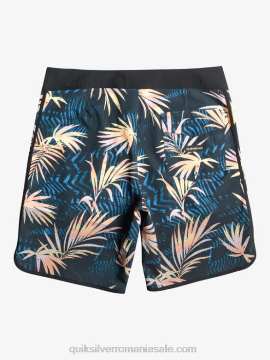 negru highlite scallop 19 boardshorts XT6B31 bărbați Quiksilver