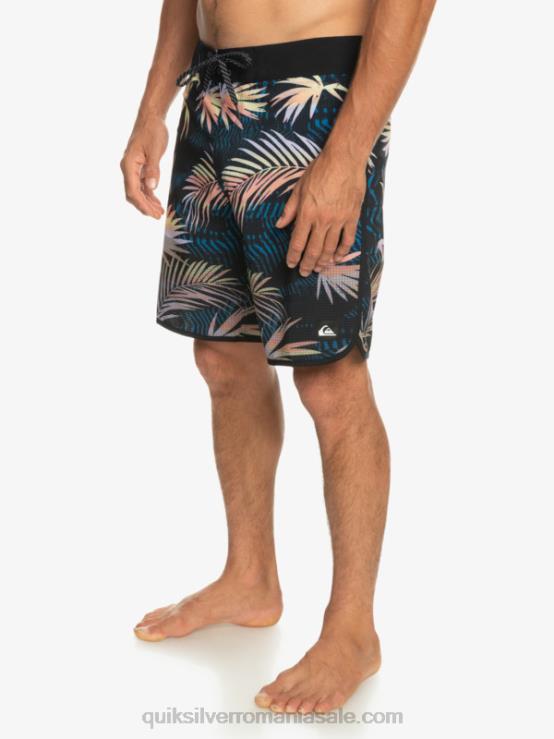 negru highlite scallop 19 boardshorts XT6B31 bărbați Quiksilver