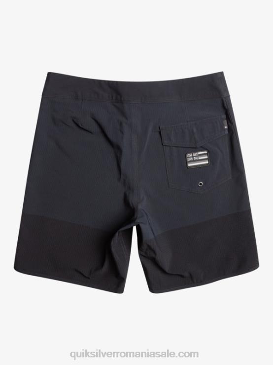 negru highlite scallop 19 boardshorts XT6B37 bărbați Quiksilver