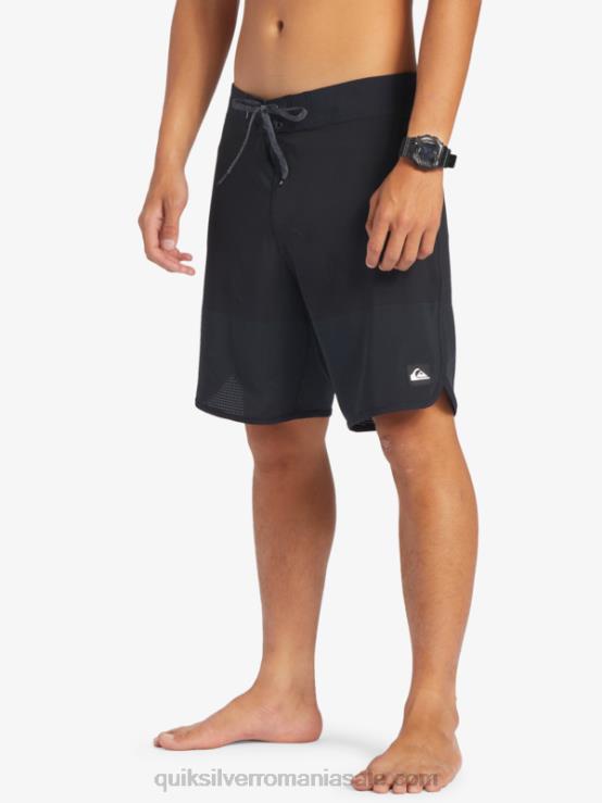 negru highlite scallop 19 boardshorts XT6B37 bărbați Quiksilver