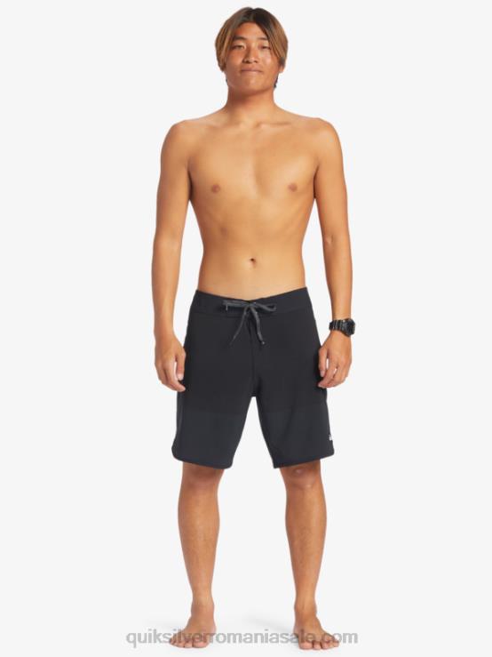 negru highlite scallop 19 boardshorts XT6B37 bărbați Quiksilver