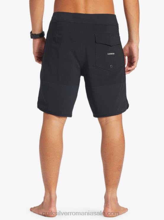 negru highlite scallop 19 boardshorts XT6B37 bărbați Quiksilver