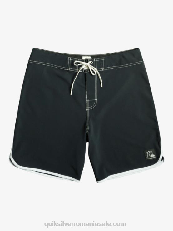 negru original scallop 18 boardshorts XT6B86 bărbați Quiksilver