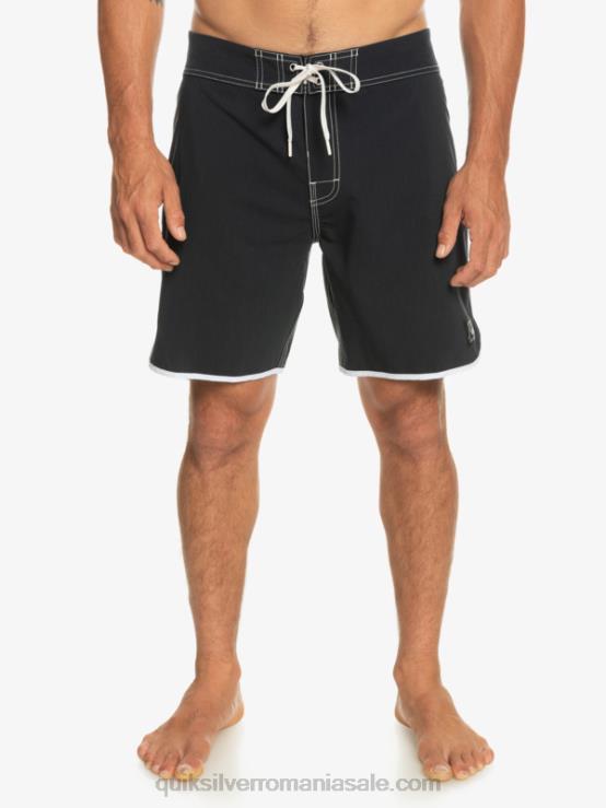 negru original scallop 18 boardshorts XT6B86 bărbați Quiksilver