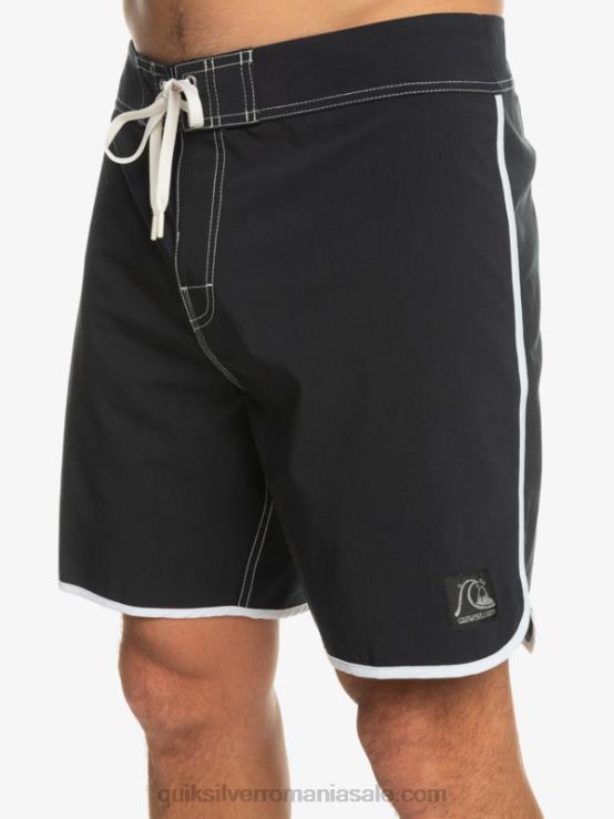 negru original scallop 18 boardshorts XT6B86 bărbați Quiksilver