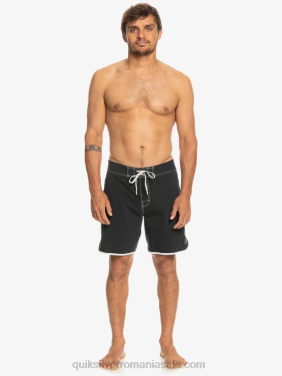 negru original scallop 18 boardshorts XT6B86 bărbați Quiksilver