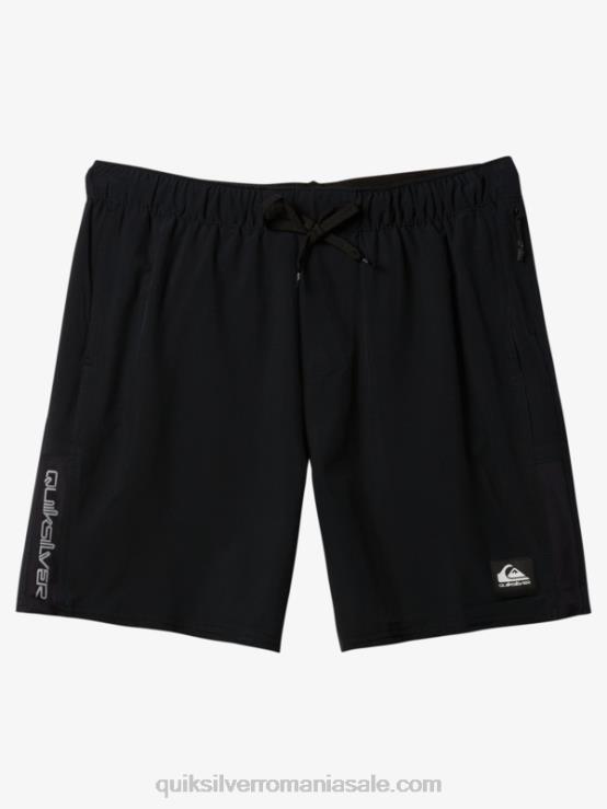 negru pantaloni scurți de antrenament omni stretch 17 XT6B827 bărbați Quiksilver