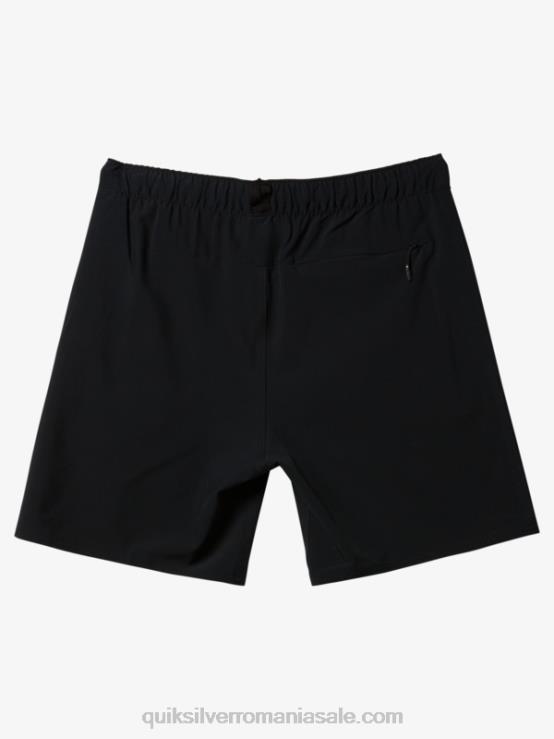 negru pantaloni scurți de antrenament omni stretch 17 XT6B827 bărbați Quiksilver