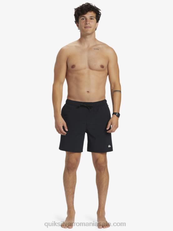 negru pantaloni scurți de antrenament omni stretch 17 XT6B827 bărbați Quiksilver