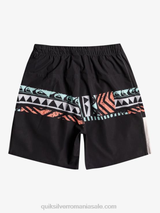 negru pantaloni scurți de antrenament omni stretch 17 XT6B829 bărbați Quiksilver