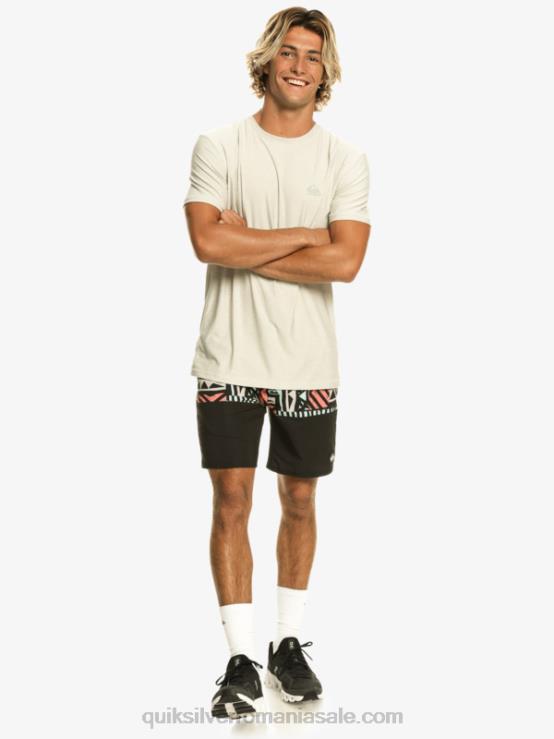 negru pantaloni scurți de antrenament omni stretch 17 XT6B829 bărbați Quiksilver