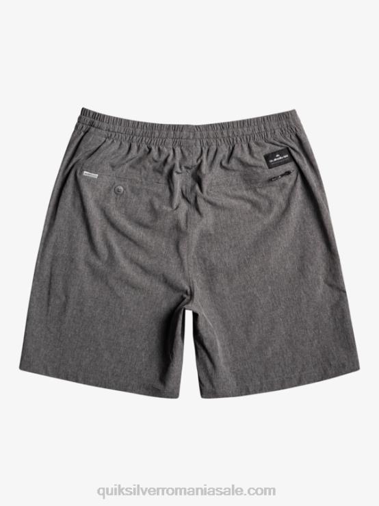 negru pantaloni scurți elastic heather amphibian 18 hibrid XT6B1664 bărbați Quiksilver