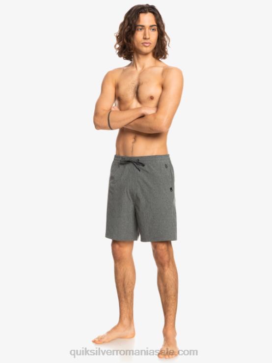 negru pantaloni scurți elastic heather amphibian 18 hibrid XT6B1664 bărbați Quiksilver