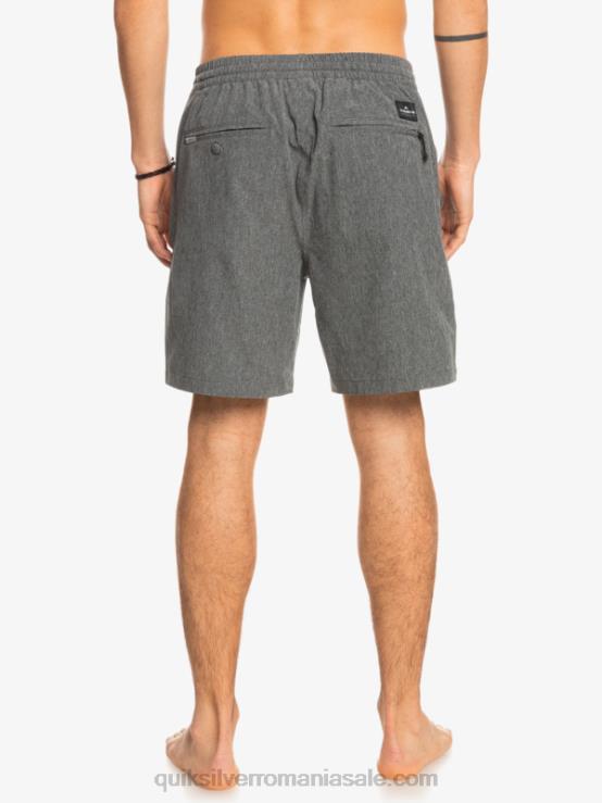 negru pantaloni scurți elastic heather amphibian 18 hibrid XT6B1664 bărbați Quiksilver