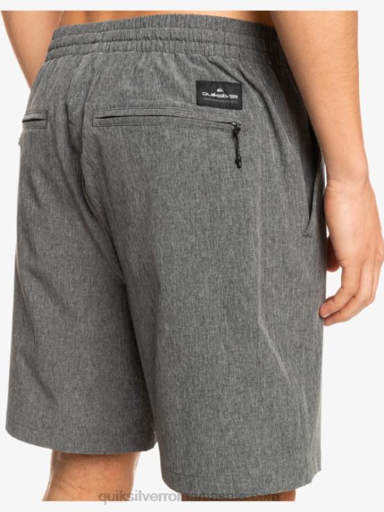 negru pantaloni scurți elastic heather amphibian 18 hibrid XT6B1664 bărbați Quiksilver