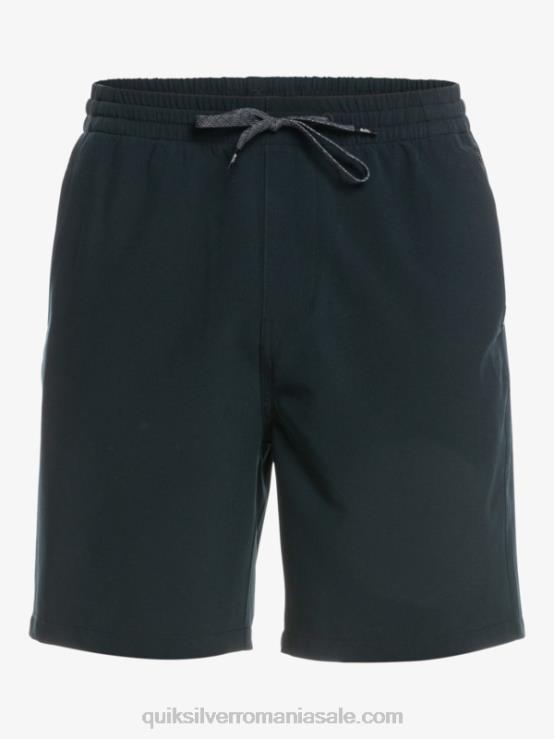 negru pantaloni scurți elastic ocean 18 amfibieni XT6B342 bărbați Quiksilver