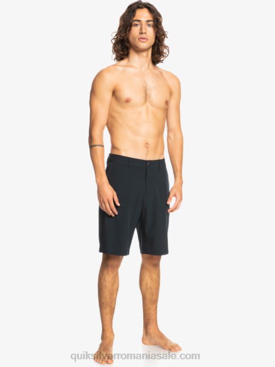 negru pantaloni scurți hibrid ocean union amphibian 20 XT6B138 bărbați Quiksilver