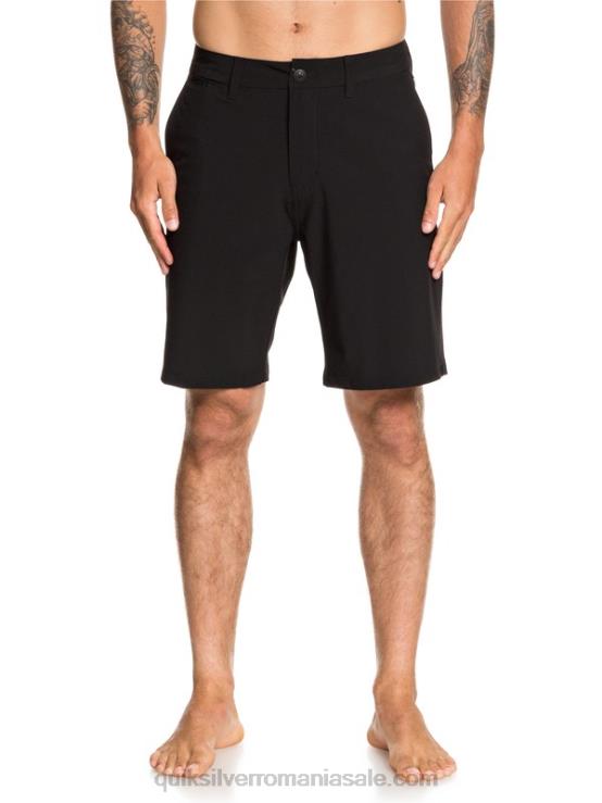 negru pantaloni scurți hibrid union amphibian 20 XT6B1317 bărbați Quiksilver