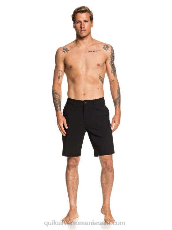 negru pantaloni scurți hibrid union amphibian 20 XT6B1317 bărbați Quiksilver